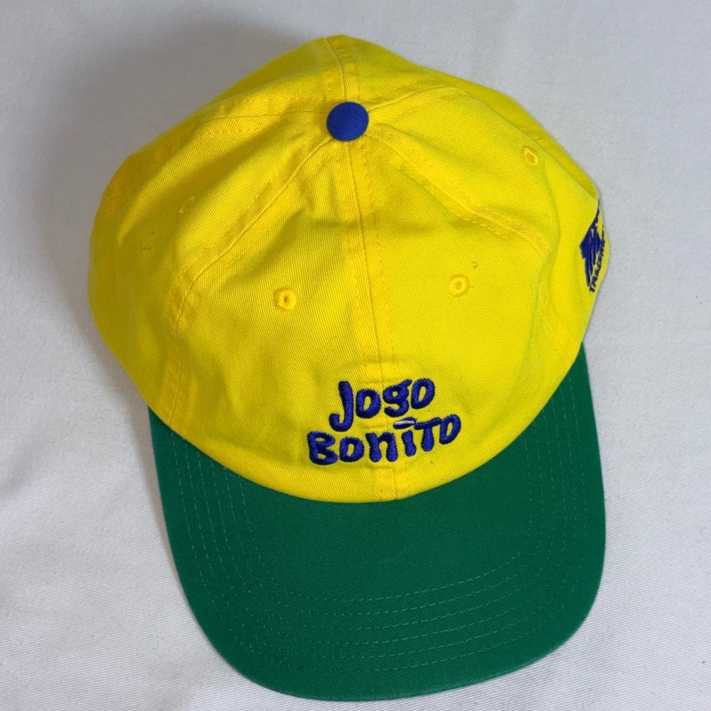 Talisman Caps Jogo Bonito Snapback Hat OS Yellow Green NEW Brazil Soccer Cap